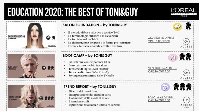 TONI&GUY x L’Oréal Professionnel 22 Aprile 2020