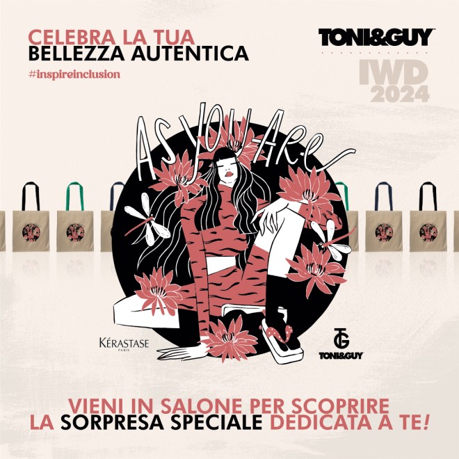 IWD #InspireInclusion con la nuova #AsYOUARE Tote Bag di TONI&GUY 1 Marzo 2024